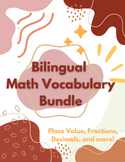 Bilingual Math Vocabulary and Visuals (English and Spanish)