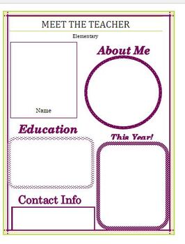 Preview of Bilingual - Meet the Teacher Flyers editable