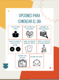 Bilingual Morning Work Choice Board: (Spanish/English)