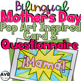 Bilingual Mother's Day Pop Art Card Tarjeta para el Día de