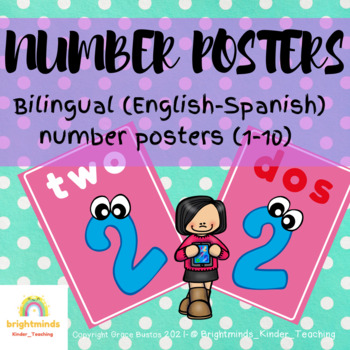 Preview of Bilingual Number Posters 1-10