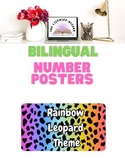 Bilingual Number Posters_rainbow leopard theme
