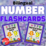 Bilingual Numbers Flashcards - English and Spanish