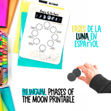 Bilingual Phases of the moon activity | fases de la luna |