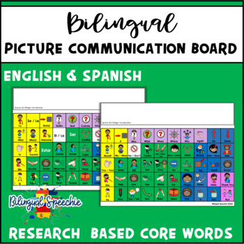 Preview of Bilingual Picture Communication Board | English & Spanish