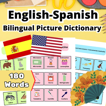 Preview of Bilingual Picture Dictionary (English/Spanish) - Beginning Picture Dictionary
