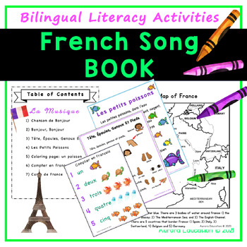 Preview of French Preschool Songs & Activities for Early Childhood