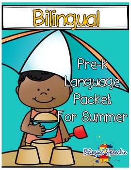 Preview of Bilingual Preschool Summer Language Packet