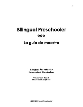 Preview of Bilingual Preschooler: La guía de maestro