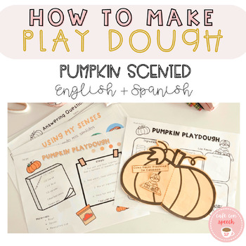Preview of How to make DIY playdough (pumpkin edition) sensory and writing activities