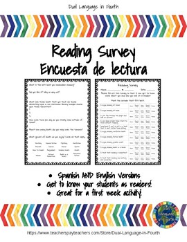 Bilingual Reading Survey - Encuesta de Lectura Bilingue - Spanish