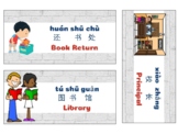 Bilingual School-Wide Labels Mandarin, Pinyin, English