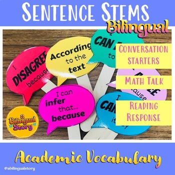 Preview of Bilingual Sentence Stems - Conversation Starters
