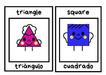 Preview of Bilingual Shapes ♥