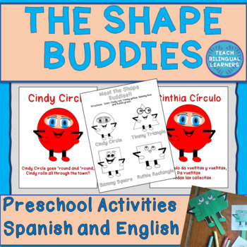 Preview of Bilingual Shapes Activities and Poems Spanish and English Print Version