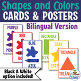 Bilingual Shapes and Colors Flashcards and Posters