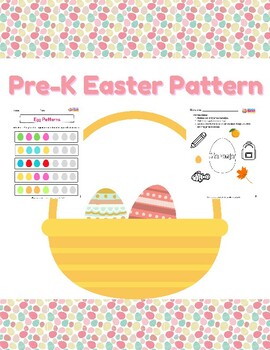 Preview of Bilingual Spanish Easter Patterns Unit for Preschool, Pre-K and Kindergarten
