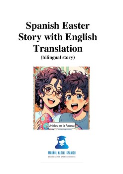 Preview of Bilingual Spanish Easter Story- holiday story with translation and questions