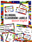 Bilingual Classroom Labels & Signs ~ World Flags {Spanish-