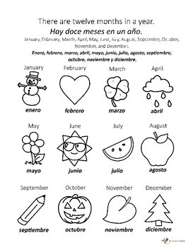 Bilingual (Spanish/English) Coloring Book by B Fun Learning LLC | TpT