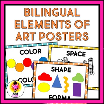 Preview of Bilingual Spanish & English Elements of Art Posters