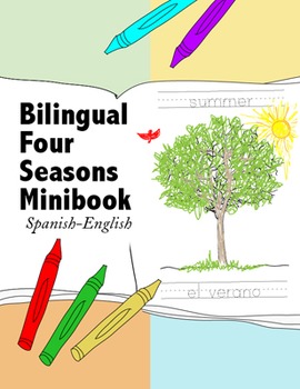 Preview of Bilingual Four Seasons of the Year Minibook {Spanish-English}