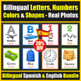 Bilingual (Spanish & English) Letters, Numbers, Colors & S