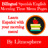 Bilingual - Spanish/English Morning Time Menu Pages for Pr