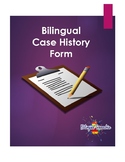 Bilingual Speech Case History Form
