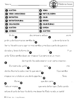 Bilingual Spring Mad Libs by Bears Beets Bilingual Resources | TpT