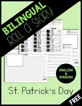 Preview of Bilingual St. Patrick's Roll a Story