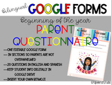 Bilingual Student & Parent Information-Google Form