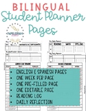 Bilingual Student Planner Pages-Google Slides