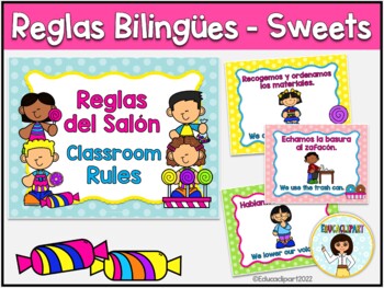 Reglas Del Salon Bilingue Teaching Resources | TPT