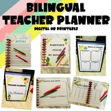 Bilingual Teacher Planner - Digital and Printable // Engli