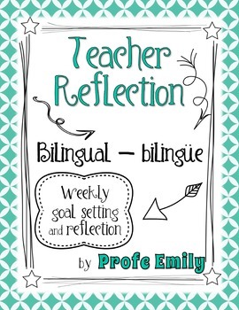 Preview of Bilingual Teacher Reflection & Goals