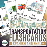 Bilingual Transportation Flashcards in Spanish: Educationa