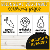 Bilingual Vegetable Coloring Pages