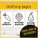 Bilingual Vegetable Coloring Pages | Spanish & English