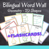 Bilingual Word Wall 3D Shapes