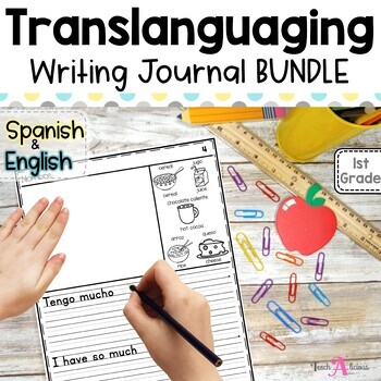 Preview of Bilingual Writing Journal Unit 1-10 BUNDLE | Dual Language