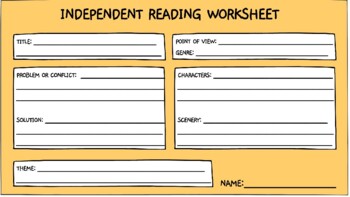 Preview of Bilingual independent reading worksheet. Guia de lectura. Trabajo independiente.