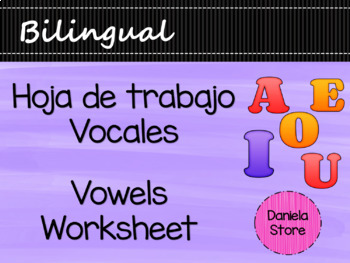 Preview of Bilingual resource- vocales-vowels