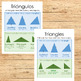 Bilingual triangles (triangulos) poster or reference sheet in English ...