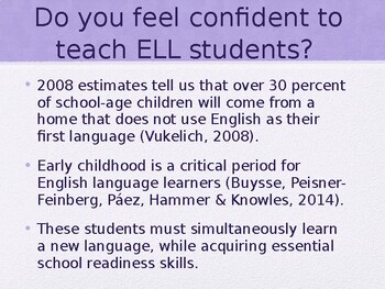 Preview of Bilingualism in Early Childhood Presentation ENL