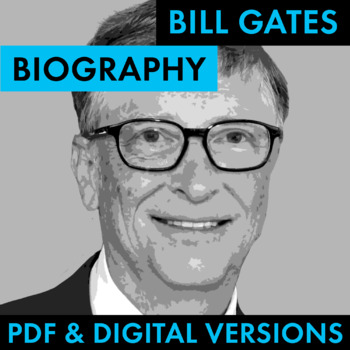 Preview of Bill Gates Biography Research Organizer, Bill Gates Biography PDF & Google Drive
