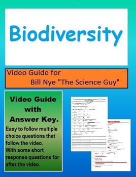 Preview of Bill Nye: S1E9  Biodiversity (Ecosystems) video follow along (with answer key)