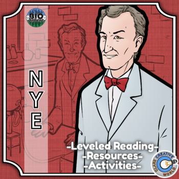 Preview of Bill Nye Biography - Reading, Digital INB, Slides & Activities