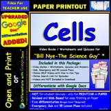 Video Guide, Quiz for Bill Nye – Cells * PRINTING Google Doc™/pdf