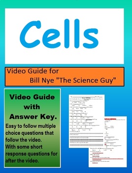 Preview of Bill Nye: S1E17  Cells video sheet (with answer key)